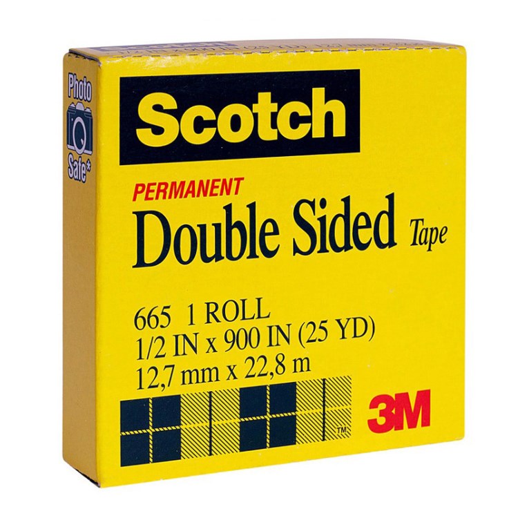 3M雙面貼 3M665 思高透明膠帶 1/2寸 12.7mm*22.8m