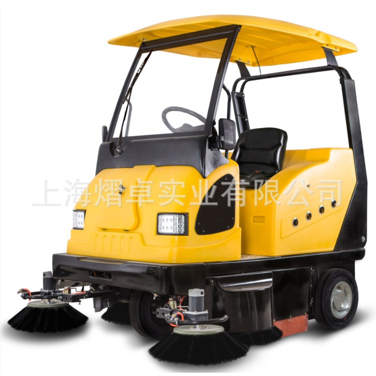 明諾大型駕駛式掃地車封閉式電動吸塵清掃車小區物業學校用掃地車