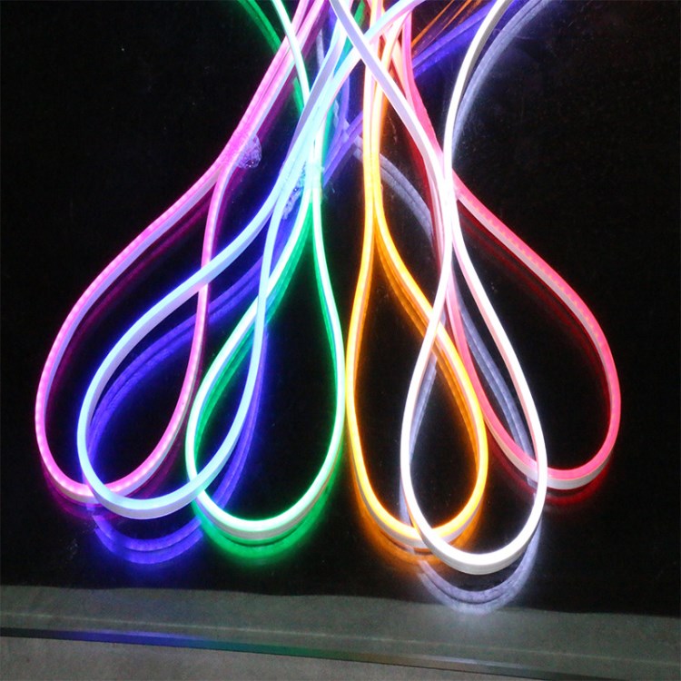 LED柔性霓虹燈帶 戶(hù)外裝飾廣告霓紅燈帶 大號(hào)單面發(fā)光柔性 高壓