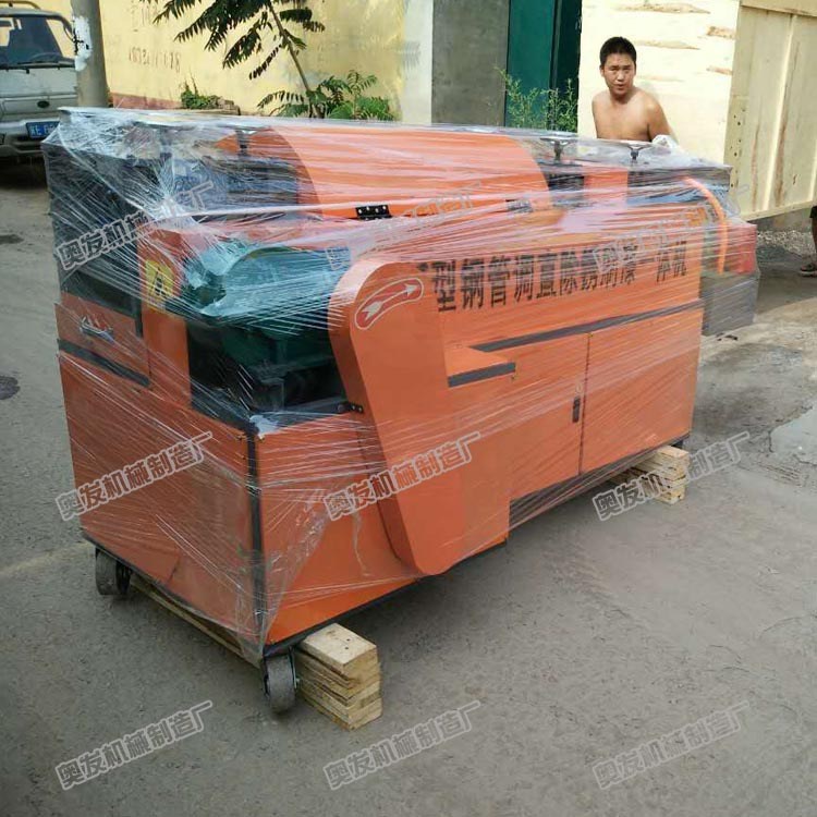 钢管调直机价格 建筑钢管矫直机械视频 寸半脚手架直管专用调直机