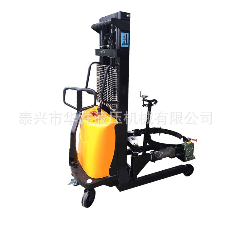 華勝直銷1/1.5/2噸半電動堆高車/電瓶裝卸叉車/半電動堆高車定制