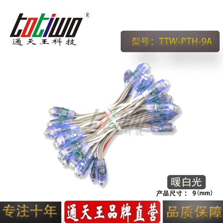 12V9MM暖白光外露燈串 廣告燈串 穿孔字燈串 LED外露燈串 5V燈串