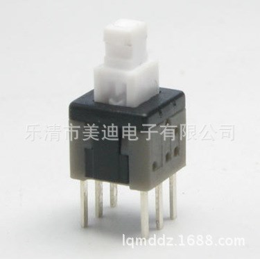 供应5*8*5.8自锁无锁按键开关双排6脚玩具开关、dc12V24V