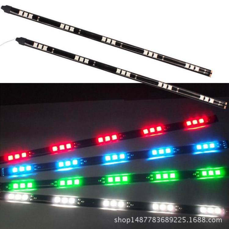 60CM 5050 LED 24SMD 汽车灯条 贴片LED灯带 防水软条灯