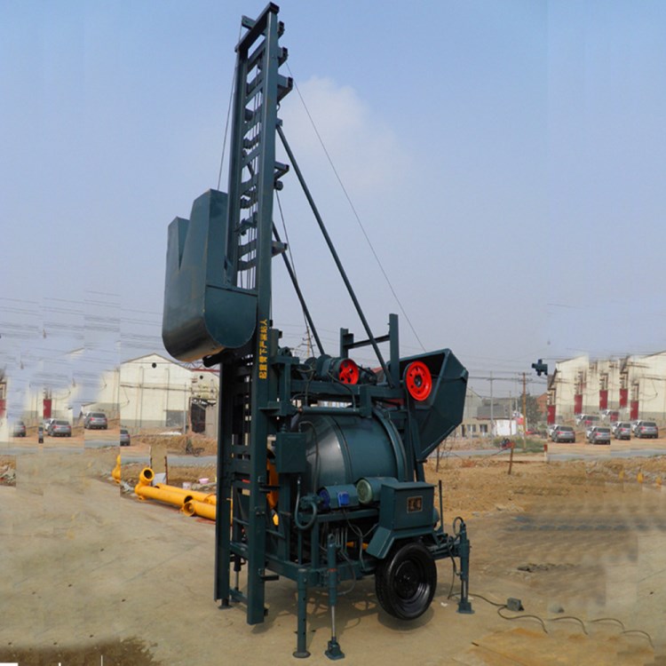 民用爬梯式搅拌机 建筑专用砂浆搅拌机 提升式液压混凝土搅拌机