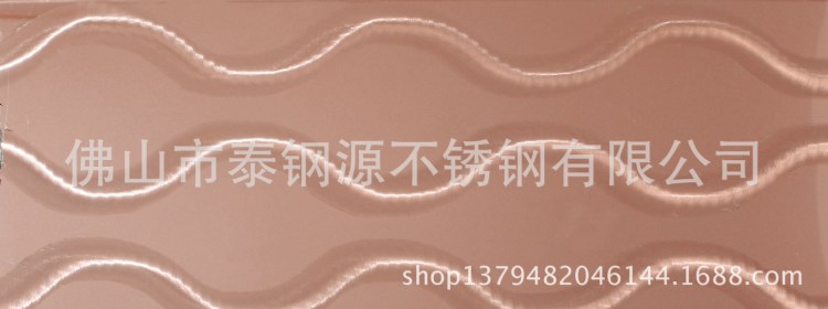 玫瑰金線條紋鐳射板彩色不銹鋼鐳射板CD紋不銹鋼鐳射加工T-LS003