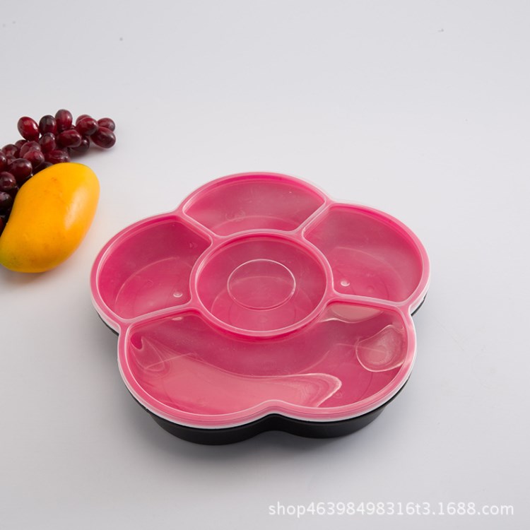 梅花系列環保塑料快餐盒一次性飯盒外賣打包盒便當盒食品包裝盒定