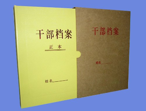 長期定做 塑膠紙干部人事檔案夾 職工檔案盒檔案夾