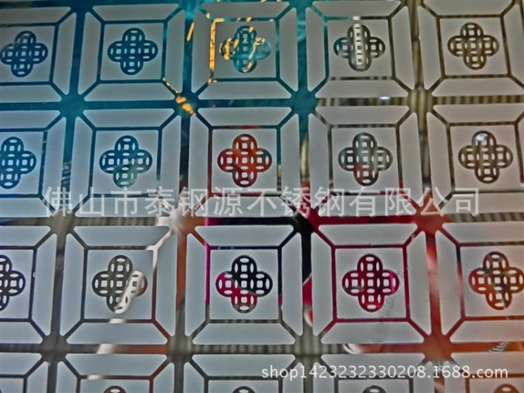 彩色不銹鋼蝕刻電梯門板泰鋼源不銹鋼蝕刻板鏡面蝕刻花電梯板