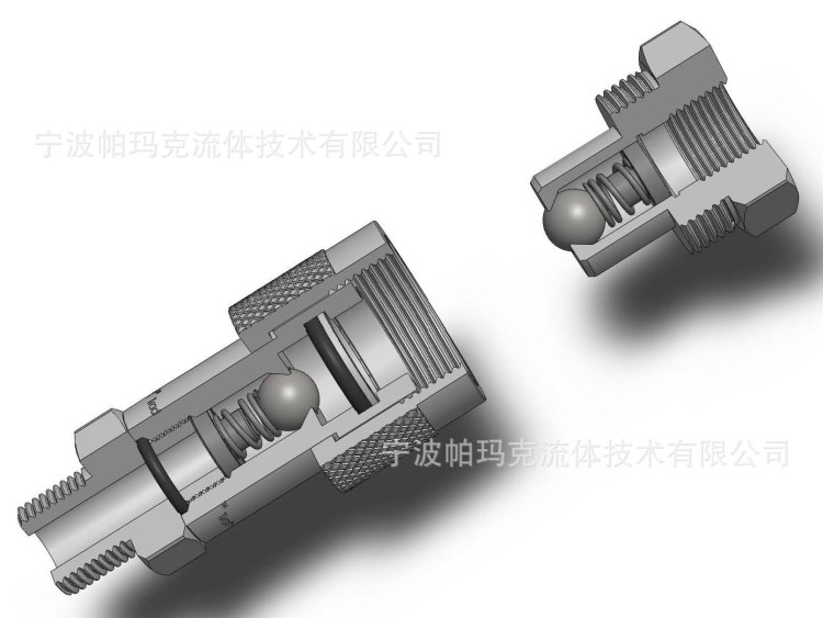 HQS-T螺紋鎖緊式快速接頭(互換恩派克),液壓快換接頭帕瑪克液壓