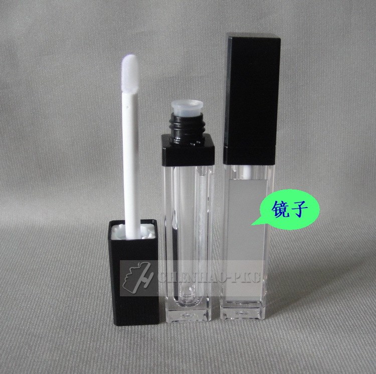 現(xiàn)貨批發(fā)　8ML 方形唇彩瓶、唇油瓶　瓶壁帶鏡子　　　新款