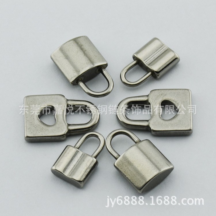 飾品鎖頭掛件 DIY不銹鋼復古手飾項鏈配件鎖頭廠家供應