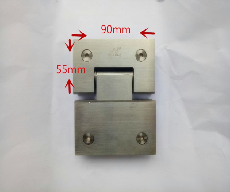 淋浴房五金配件 180度浴室门合页 不锈钢玻璃门夹