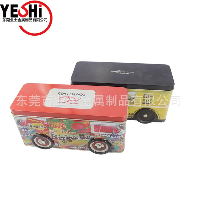 廠家定制手工精品禮品鐵盒 知味糕點食品包裝鐵盒 馬口鐵汽車仔罐