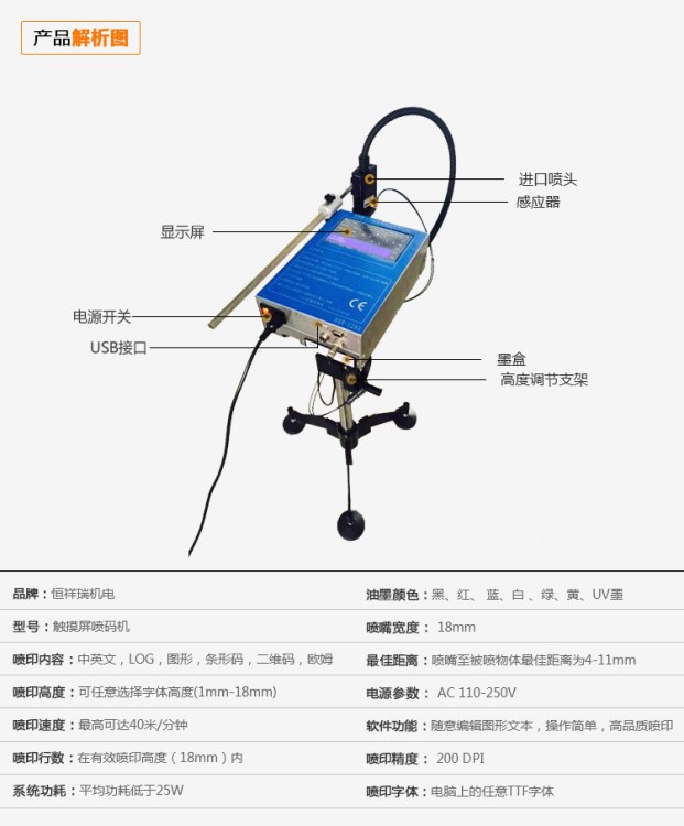 馬達(dá)噴碼機(jī) 廠家直銷(xiāo)  超長(zhǎng)質(zhì)保  品質(zhì)源于 噴頭