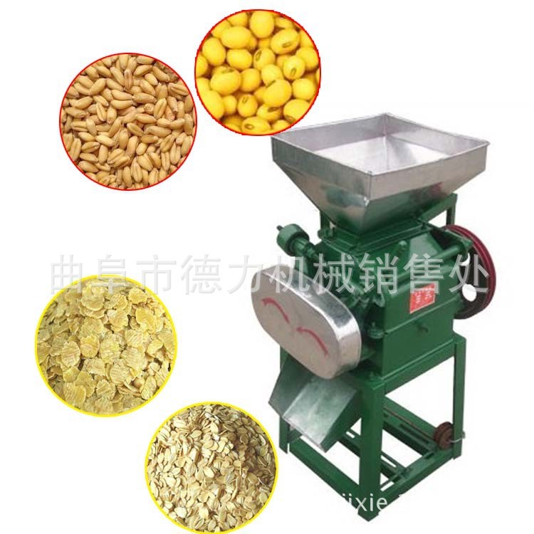 玉米大豆小麥扁加工機 經濟擠扁機 電動擠扁機