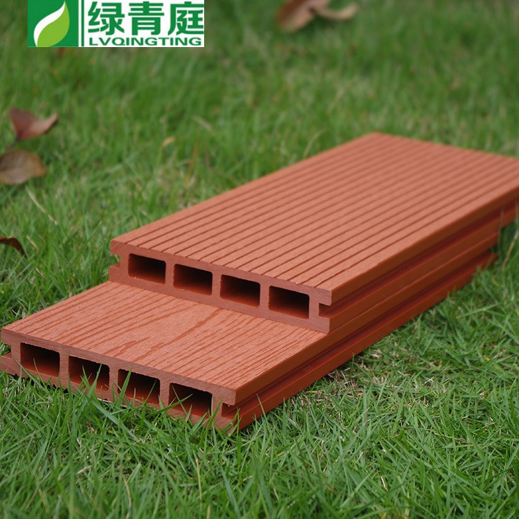 長沙塑木地板140*25環保PE空心戶外陽臺公園別墅庭院防腐防木地板