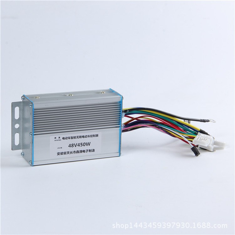 直銷電動車控制器 智能無刷直流變頻控制器48V450W 9管簡易款