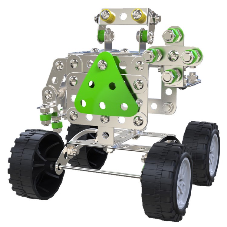 兒童益智金屬積木玩具DIY拼裝機(jī)器人模型寶寶愛(ài)玩拼裝玩具