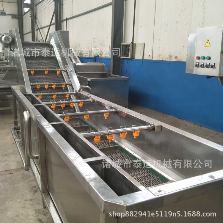 茭頭清洗機廠家 綠葉類蔬菜清洗機果蔬氣泡沖洗設備凈菜加工設備