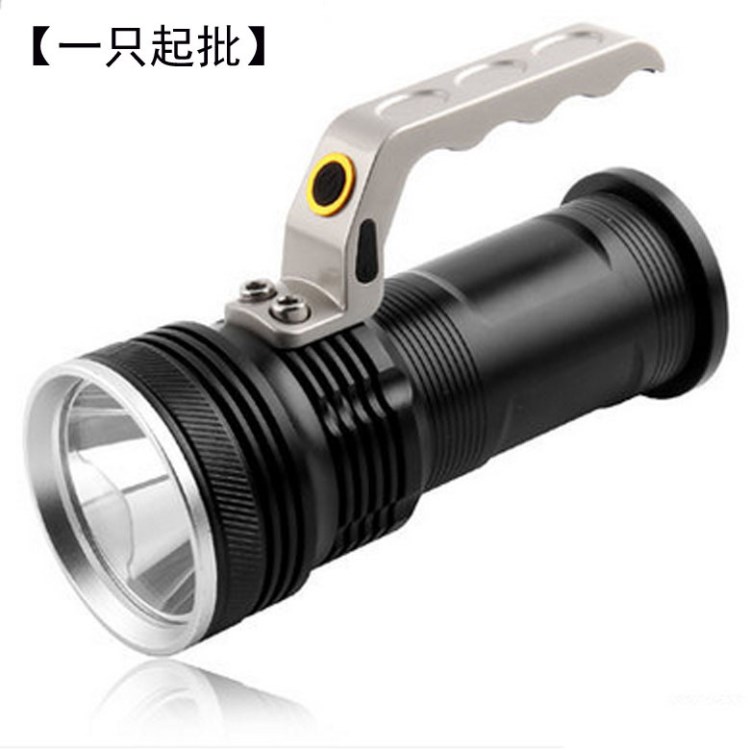 手提式探照燈 強(qiáng)光手電筒 cree  LED 充電遠(yuǎn)射防水批發(fā)手電筒