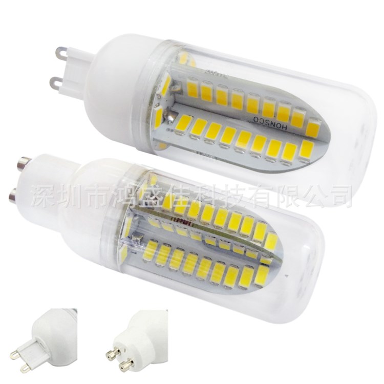 新款LED恒流玉米燈5730 80SMD G9/GU10節(jié)能無頻閃家用燈暖白/白色