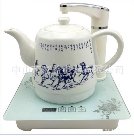 陶瓷自動上水電茶爐小家電快速爐保溫電熱水壺一件待發電茶爐陶瓷
