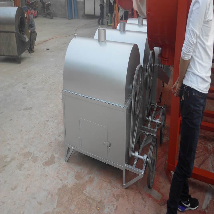 全自動封閉式滾筒炒貨機 小型電加熱多功能瓜子花生炒貨機設備