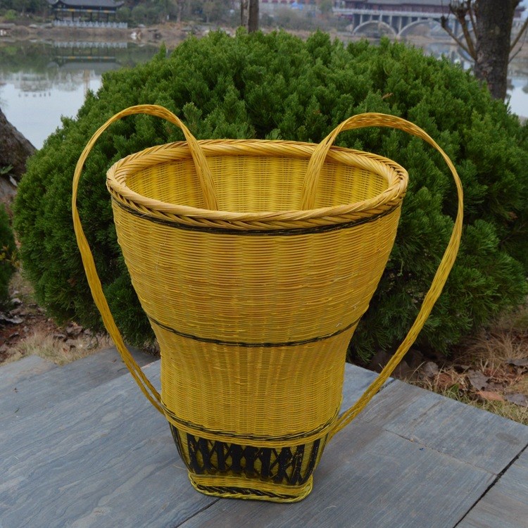 湘西民间儿童竹编背篓 手工艺术筐玩具小孩礼物竹制品批发包邮