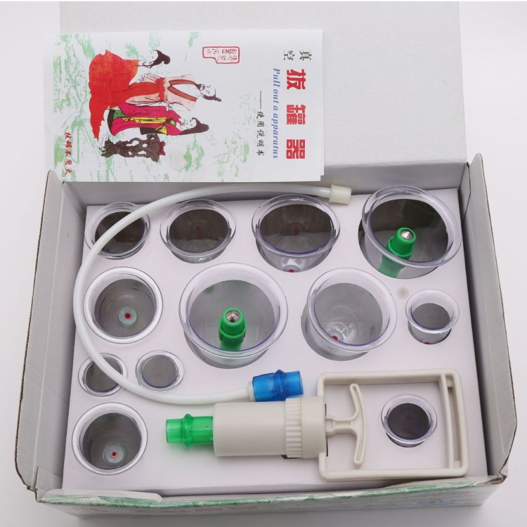 真空拔火罐磁疗纸寸 12罐拔罐器 厂家直销 大量供应 天柱真爱牌