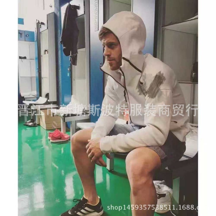 批發(fā)一件代發(fā) B48878全明星爆款運(yùn)動(dòng)套裝外套連帽衛(wèi)衣南韓絲套裝