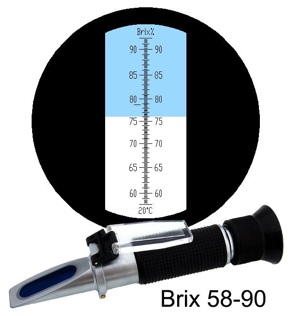 糖度计brix58-90%手持便携式折射仪折光仪甜度计测糖仪糖浆检测