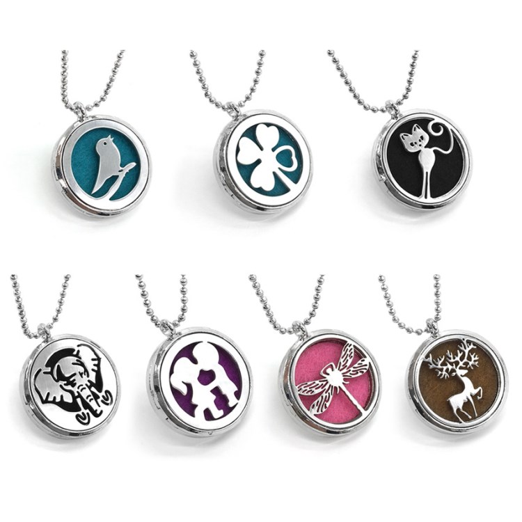 多款香薰相盒吊墜 可打開雕花鏤空項鏈 香水精油掛件珠鏈蛇鏈35MM