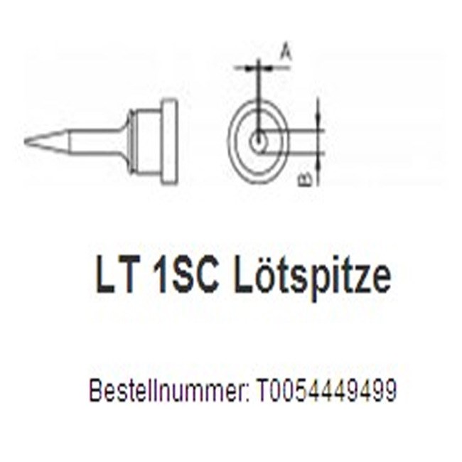 威樂LT系列烙鐵頭 LT 1SC鑿裝,直頭 0.4mm weller T0054449400