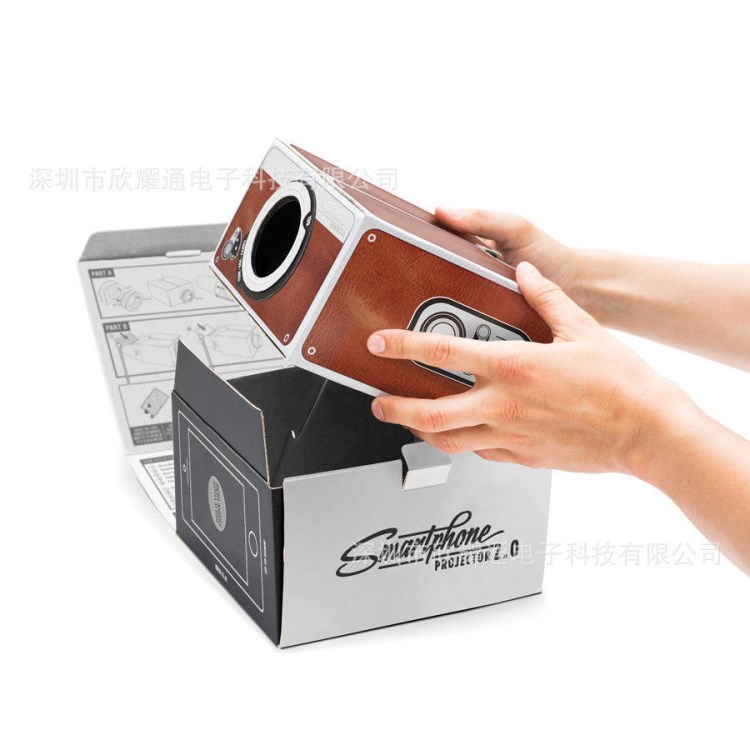 新款手机投影仪 手工DIY二代小型全息投影 SmartPhone Projector