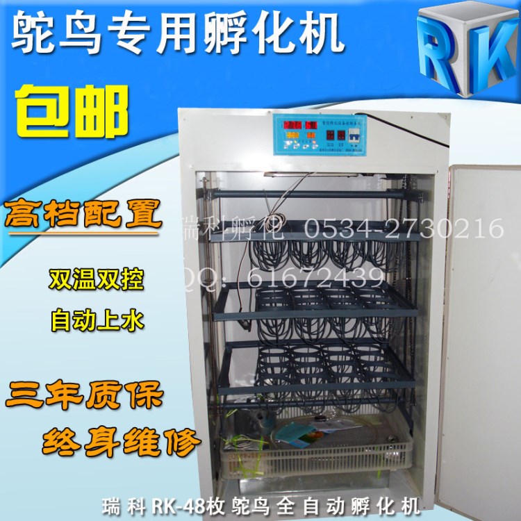 48枚鴕鳥全自動孵化機 家用小型孵化器孵化箱 卵化機孵化設(shè)備