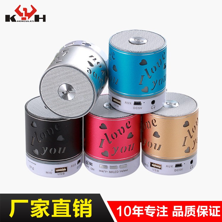 插卡藍牙音箱深圳工廠生產批發 新款時尚迷你音樂小鋼炮音箱KH-30