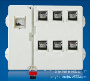 電力6表位玻璃鋼電能表計量箱,國網玻璃鋼電表箱,玻璃鋼表箱