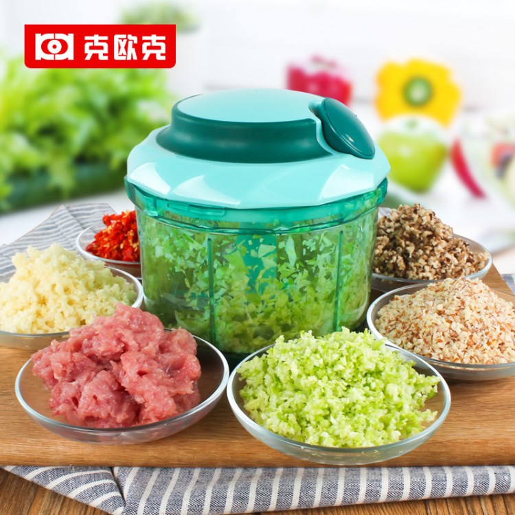 多功能切菜器廚房碎菜神器絞菜手動(dòng)絞餡機(jī)家用小旋風(fēng)料理機(jī)