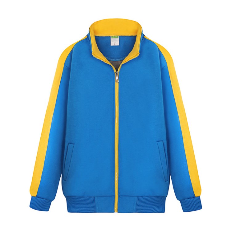 2017新款男士拼色拉链开衫卫衣批发活动服装同学会衣服定制摇粒绒