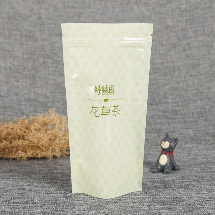 廠家定做塑料茶葉包裝袋 自立拉鏈塑料食品袋 自封口pe復合包裝袋