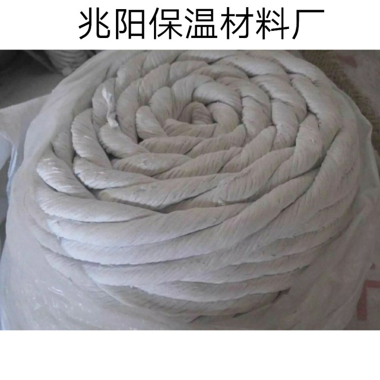 石棉繩熱設(shè)備做保溫隔熱材料，6-8mm耐溫高