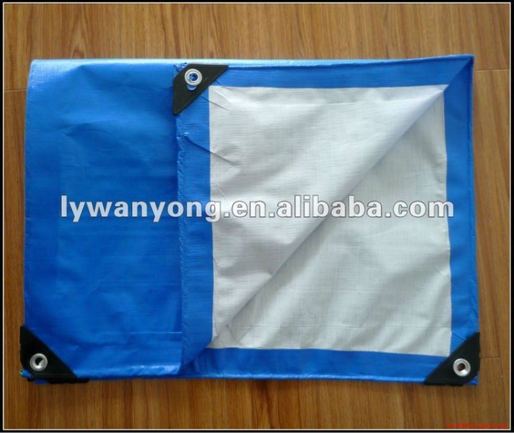 非洲100克180克藍白PE 篷布 防雨防曬布 工業用布