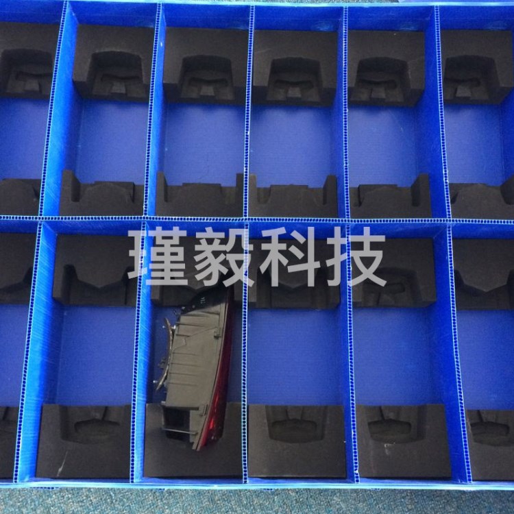 中空板汽配周轉托盤 抗靜電中空板格擋 上海塑料萬通板生產廠家