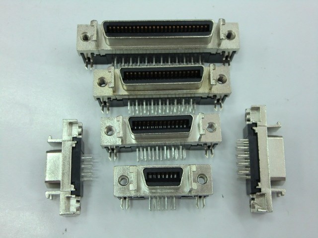 3M代替品 SCSI 連接器 彎腳 槽式 母頭CN型 14P 20P 26P 36P 50P