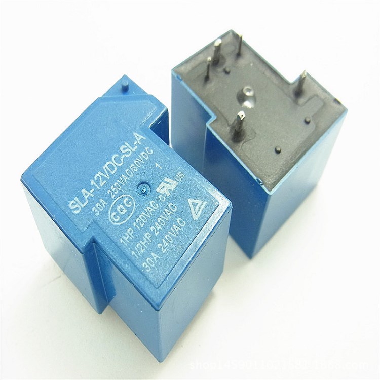 藍色繼電器 SLA-12VDC-SL-C 5腳12V 封裝T90 全新現貨
