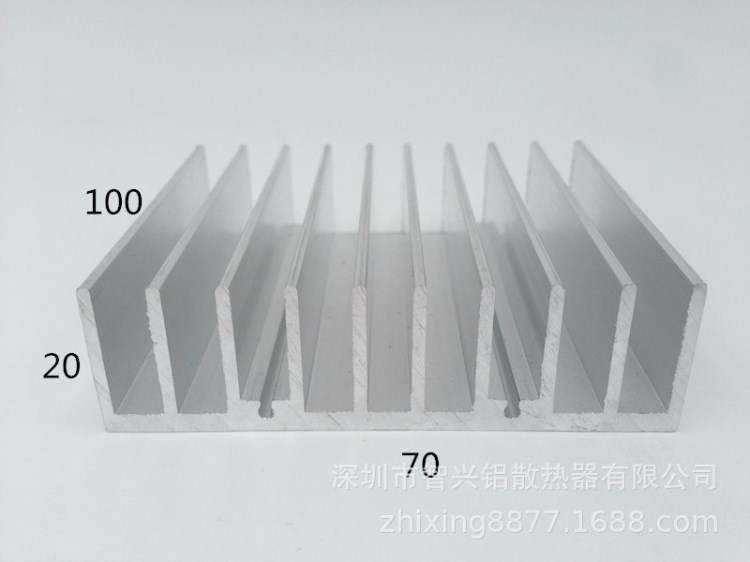 焊接機鋁合金型材散熱片/超聲波鋁型材散熱片/鋁散熱塊70*20-100