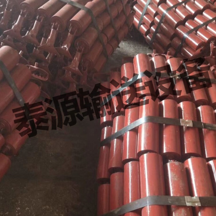 生產(chǎn)TD75型摩擦調(diào)心托輥 錐形耐高溫調(diào)心托輥