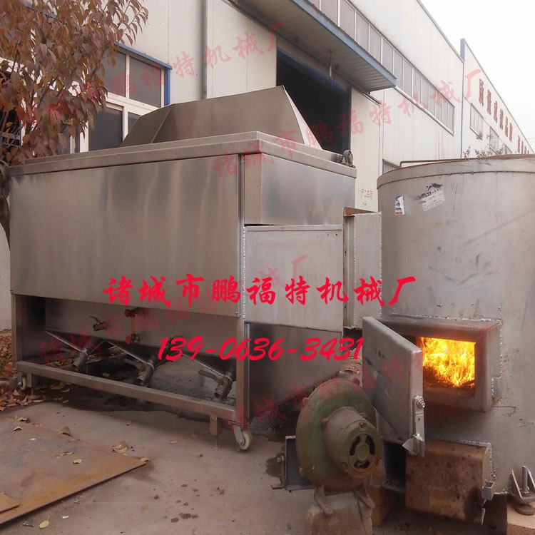生物質油炸機 豆泡油炸鍋 鵬福特帶攪拌生物質雞爪油炸鍋