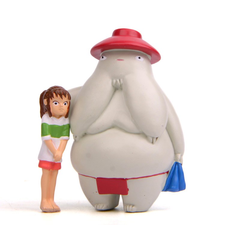 宫崎骏千与千寻进浴室版欢迎千寻拿浴巾萝卜妖手办diy造景公仔